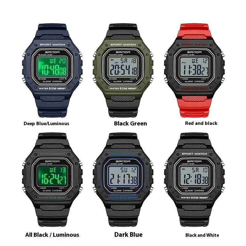 Swimming Waterproof Youth Electronic Watch Simple Alarm Clock