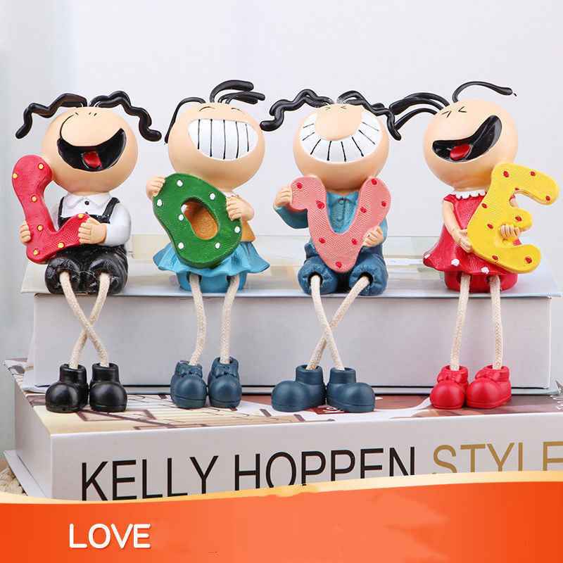 Creative Sanmao Hanging Foot Doll Ornaments