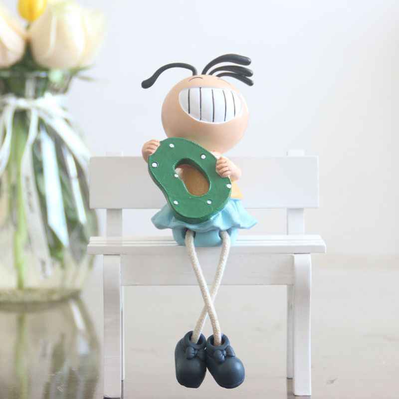 Creative Sanmao Hanging Foot Doll Ornaments