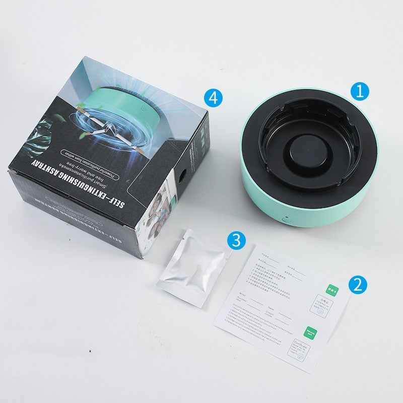 Cendrier purificateur d'air automatique avec purification anionique, gadget portable pour voiture