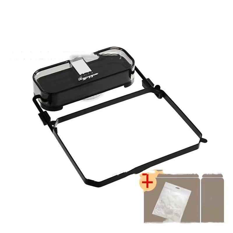 Filtre de lavabo pour cuisine avec support à ventouse pour déchets jetables