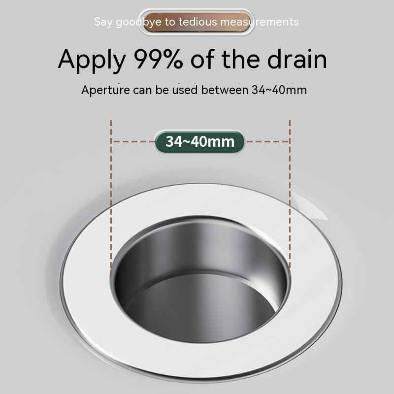 Long Pop-Up Sink Drains Filter Bathroom Press Bounce Basin Plug Stopper Wash Basin Hair Catcher Sink Strainer Kitchen Supplies