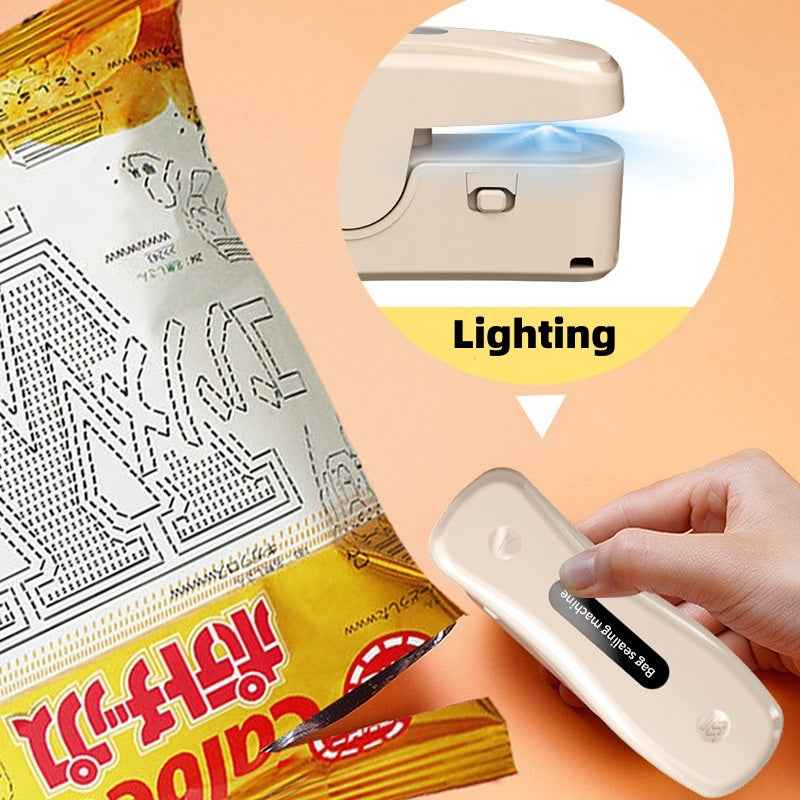 Rechargeable Small USB Mini Sealing Machine Portable Kitchen Gadgets