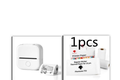 Imprimante Thermique Portable Mini Imprimante Photo Bluetooth pour Étudiants et Étiquettes Prix