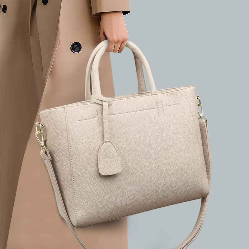 Soft Leather Tote Handbag Women's One Shoulder Crossbody Bag
