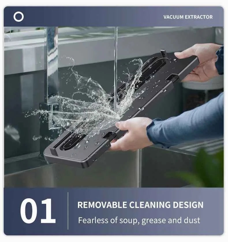 Electric Vacuum Sealer Food Storage Seal Touch Button Dry/Wet Built-in Cutter Kitchen Food Sealing Vacuum packaging machine