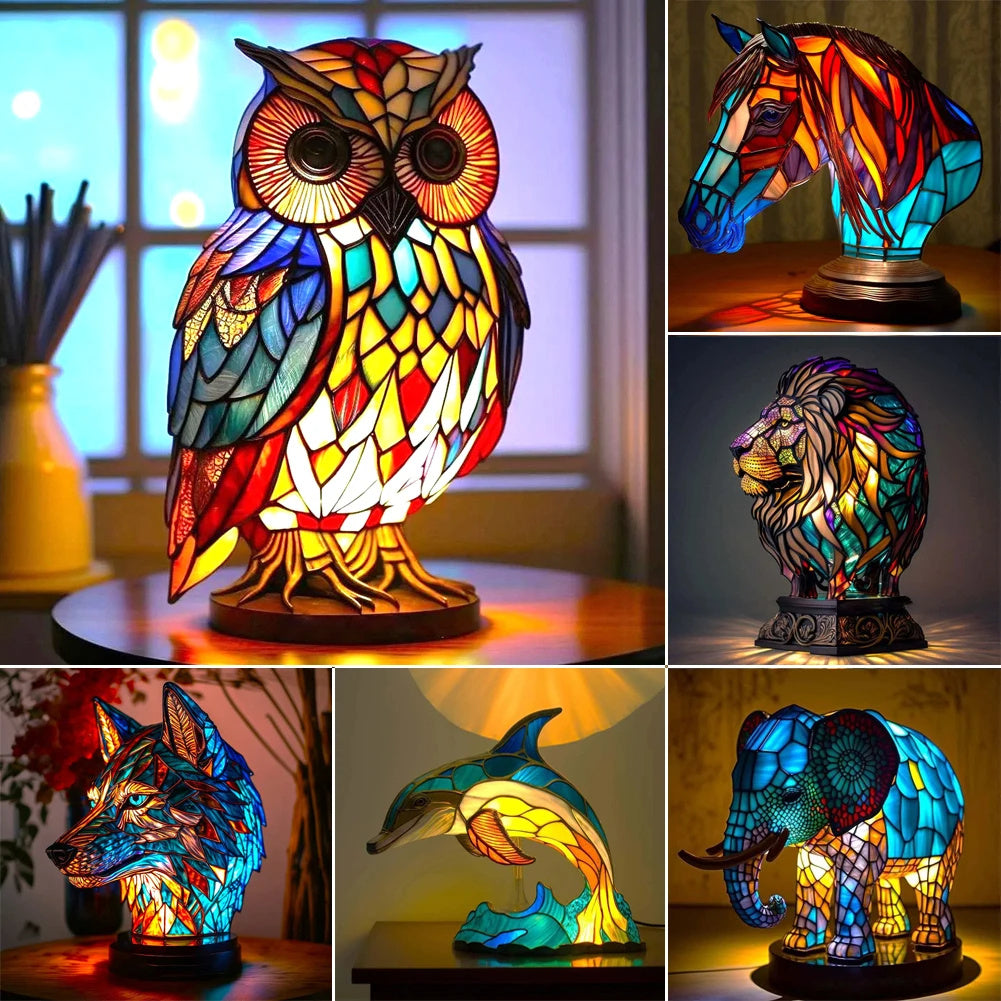 3D Colored Animal Light Desk Lamp Animal Series Decorative Night Light