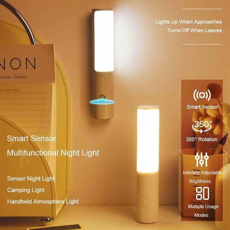 Lampe LED avec capteur de mouvement pour lit, cuisine, armoire et mur - Nouveau style et détection intelligente du corps