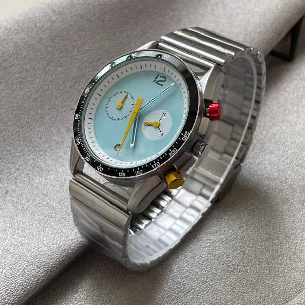 Fashion Trend Diamond Waterproof Steel Band QuartzMen's Watch