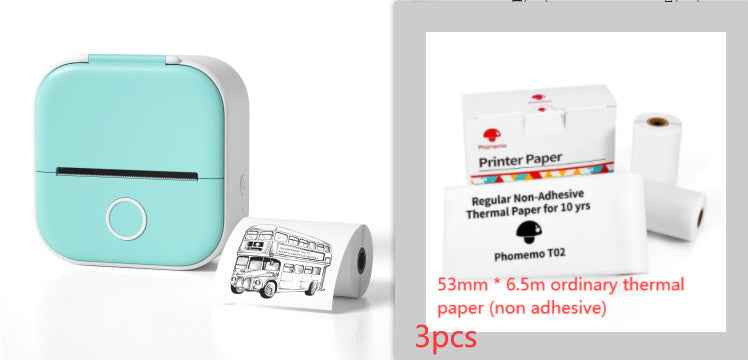 Portable Mini Thermal Label Printer Home Photo Printer Student Wrong Question Printer Bluetooth-compatible Mini Label Printer Price Tag